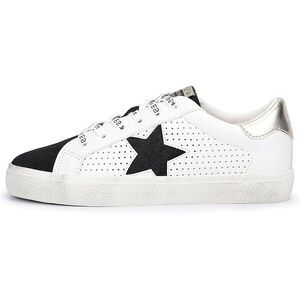 VINTAGE HAVANA Womens Gadol Lace Up Casual Sneakers Shoes - Gold, White - Size 8